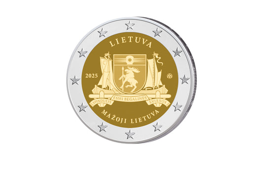 2 Euro 2025 Lituanie Mazoji Lietuva bfr.