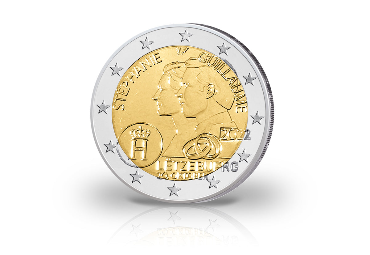2 euros 2022 Luxembourg 10e anniversaire de mariage Grand-Duc héritier