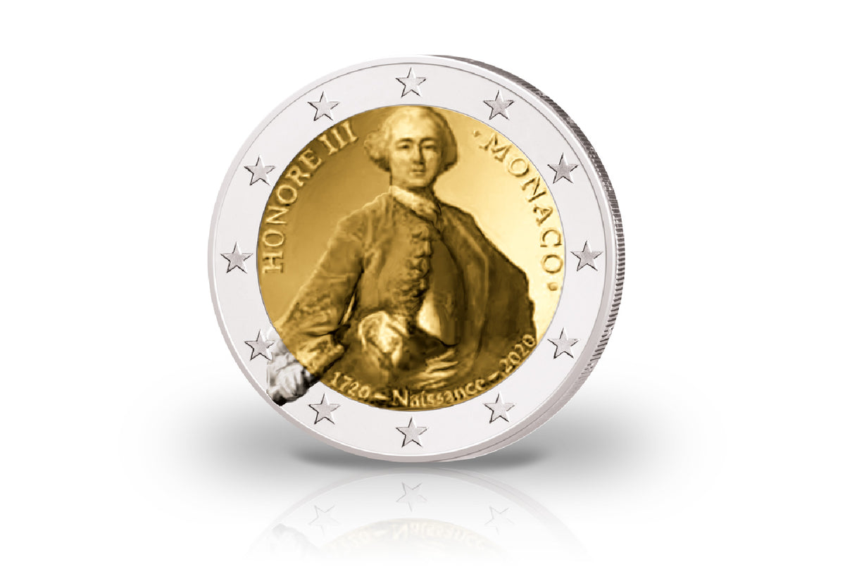 2 Euro 2020 Monaco 300e anniversaire du Prince Honoré III. PP