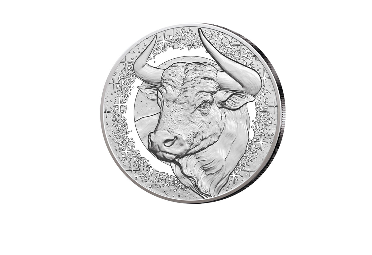 Pièce de 20 euros en argent 2026 Autriche Taureau - Série Constellation