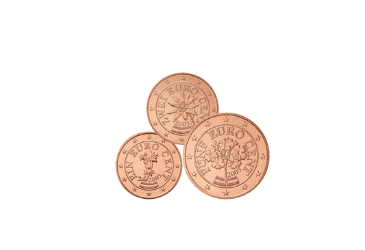 Pièces de 1 à 5 centimes d'Autriche de notre choix, non circulées