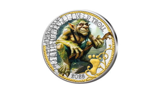 3 Euro 2025 Autriche "Le Troll - Série : Créatures Mythiques Fantastiques" bfr.