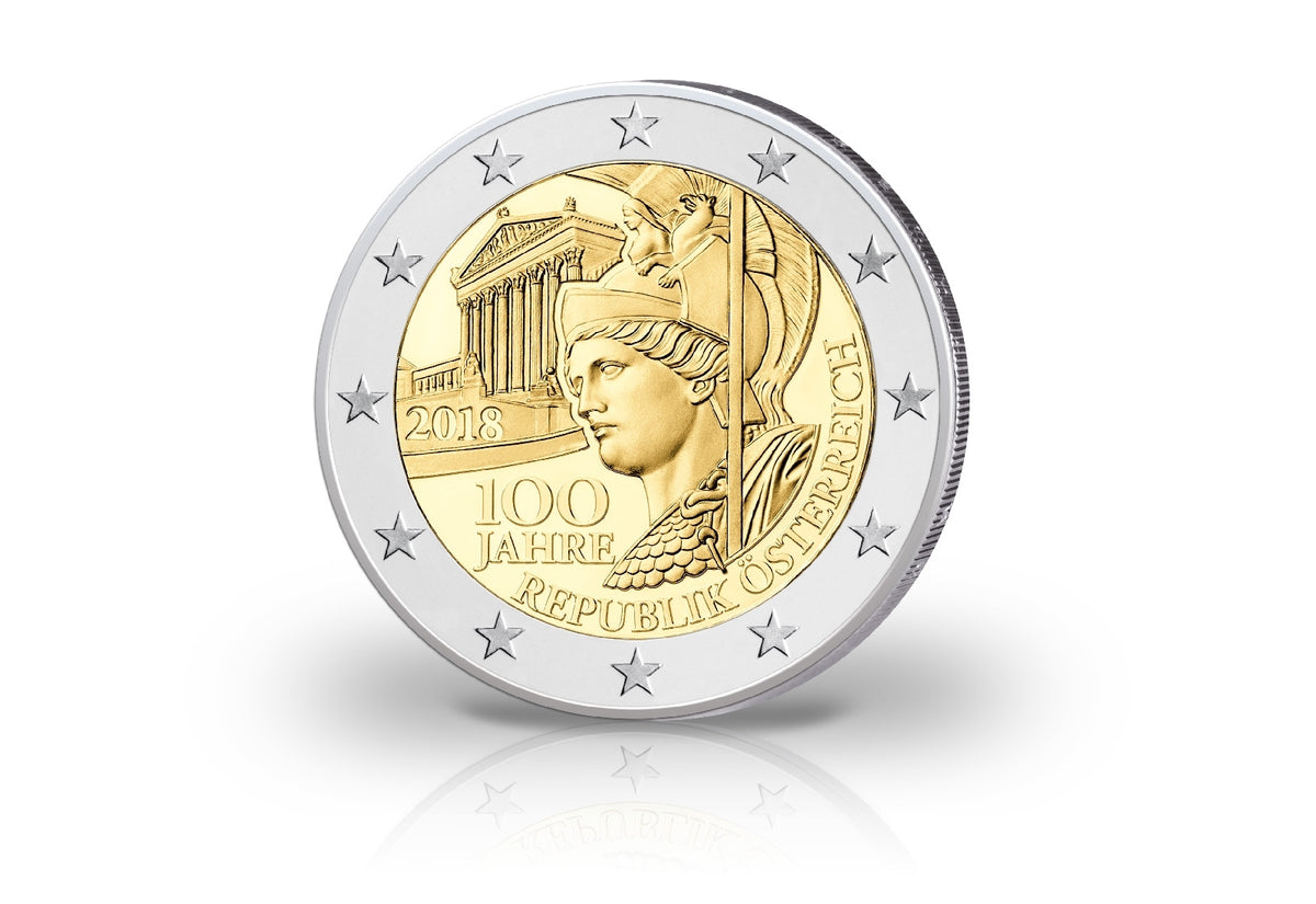 2 euros 2018 Autriche 100 ans de la République d'Autriche
