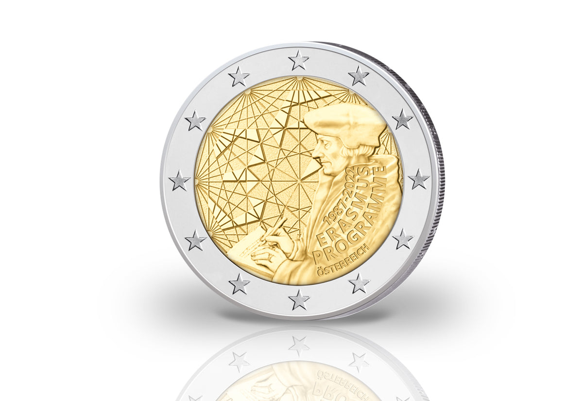 2 euros 2022 Autriche 35e anniversaire du programme Erasmus