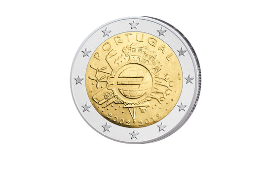 2 euros 2012 Portugal 10 ans espèces