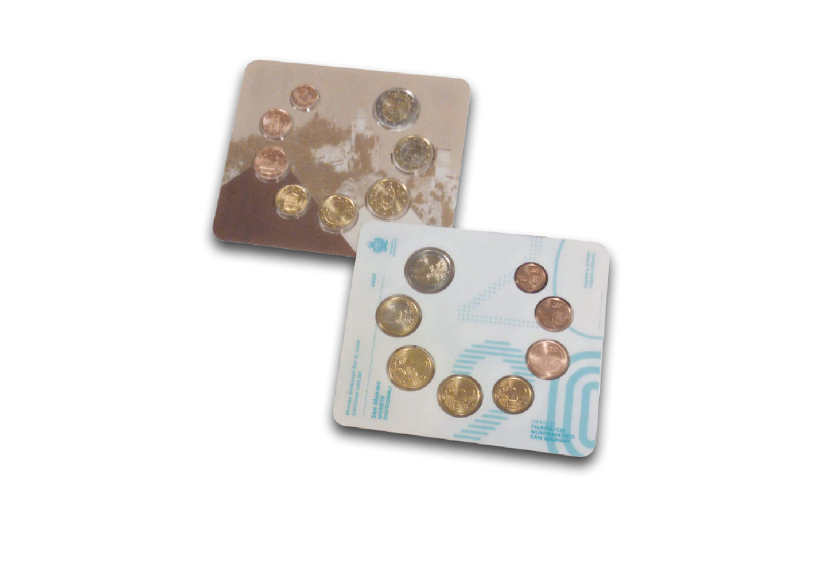 Coffret de pièces de monnaie de Saint-Marin 2020 sous blister