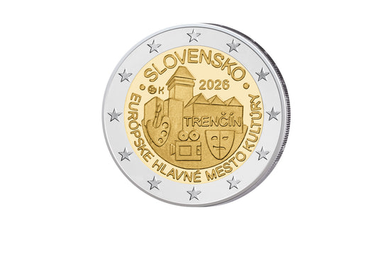 2 Euro 2026 Slovaquie Capitale européenne de la culture - Trencín bfr.
