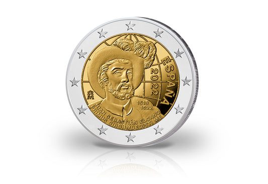 2 Euro 2022 Espagne 500e anniversaire du tour du monde