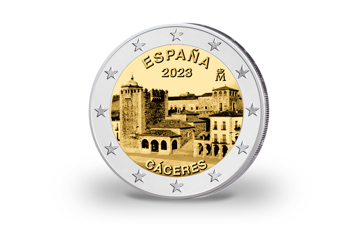 2 Euro 2023 Espagne Vieille ville de Cáceres bfr.