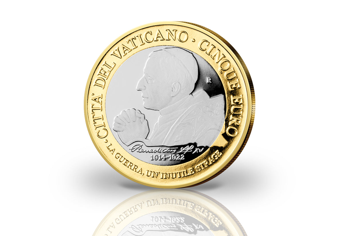 5 euros 2022 Vatican 100e anniversaire de la mort du pape Benoît XV PP