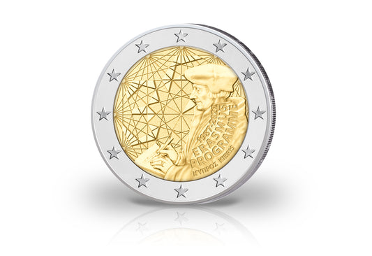 2 euros 2022 Chypre 35e anniversaire du programme Erasmus