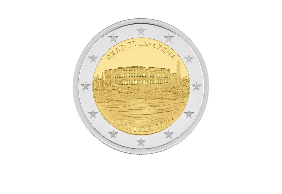 2 Euro Pula Arena 2025 Croatie Villes