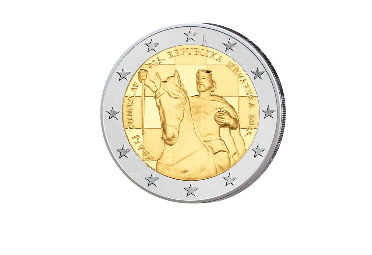 2 euros 2025 Croatie 1100 ans du Royaume de Croatie et couronnement du roi Tomislav